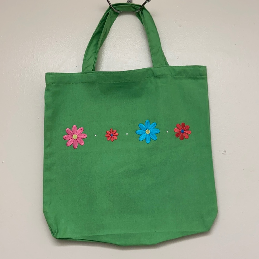 Flower tote bag